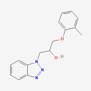 molecular formula C16H17N3O2 B1228963 1-(1-苯并三唑基)-3-(2-甲基苯氧基)-2-丙醇 