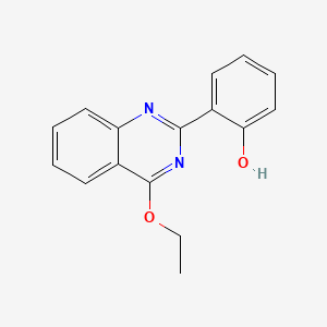 molecular formula C16H14N2O2 B1228969 6-(4-ethoxy-1H-quinazolin-2-ylidene)-1-cyclohexa-2,4-dienone 