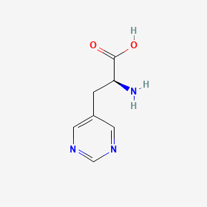 molecular formula C7H9N3O2 B12289786 (S)-2-amino-3-(pyrimidin-5-yl)propanoic acid 