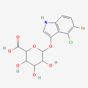 molecular formula C14H13BrClNO7 B1228983 5-BROMO-4-CHLORO-3-INDOLYL-beta-D-GLUCURONIDE 