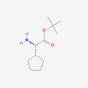 molecular formula C11H21NO2 B12290052 (S)-tert-Butyl 2-amino-2-cyclopentylacetate 