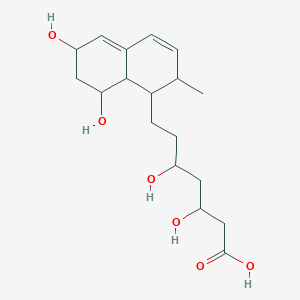 molecular formula C18H28O6 B12290085 7-(6,8-Dihydroxy-2-methyl-1,2,6,7,8,8a-hexahydronaphthalen-1-yl)-3,5-dihydroxyheptanoic acid 