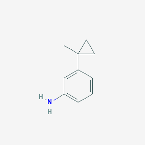molecular formula C10H13N B12290200 3-(1-Methylcyclopropyl)aniline 