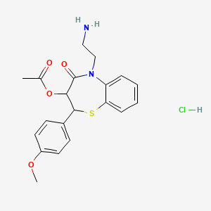 molecular formula C20H23ClN2O4S B12290231 N,N-DidesmethylDiltiazem-d4Hydrochloride 