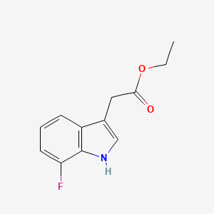 molecular formula C12H12FNO2 B12290317 Ethyl 7-Fluoroindole-3-acetate 