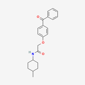 2-(4-benzoylphenoxy)-N-(4-methylcyclohexyl)acetamide
