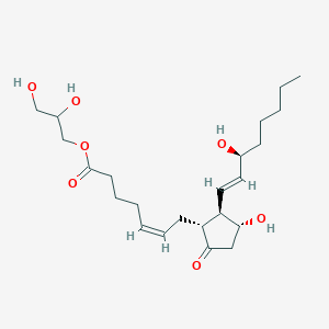 molecular formula C23H38O7 B122905 前列腺素E2 1-甘油酯 CAS No. 37497-47-5