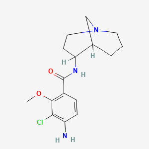Benzamide, 4-amino-N-1-azabicyclo(3.3.1)non-4-yl-5-chloro-2-methoxy-