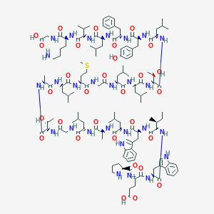 molecular formula C134H205N27O30S B122906 Grendel protein, recombinant CAS No. 141304-55-4