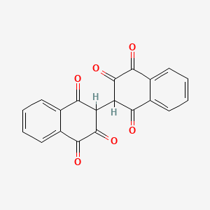 molecular formula C20H10O6 B12290610 2-Hydroxy-3-(3-hydroxy-1,4-dioxonaphthalen-2-yl)naphthalene-1,4-dione 