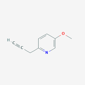 molecular formula C9H9NO B12290631 5-Methoxy-2-(prop-2-YN-1-YL)pyridine CAS No. 1260672-53-4