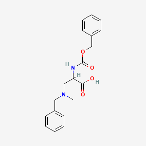 molecular formula C19H22N2O4 B12290666 (2S)-3-[benzyl(methyl)amino]-2-{[(benzyloxy)carbonyl]amino}propanoic acid 