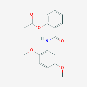 2-(2,5-Dimethoxyphenylcarbamoyl)phenyl acetate