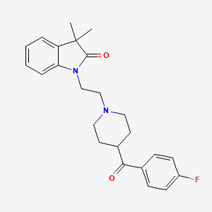 1-{2-[4-(4-fluorobenzoyl)piperidin-1-yl]ethyl}-3,3-dimethyl-1,3-dihydro-2H-indol-2-one