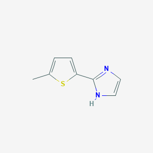 molecular formula C8H8N2S B12290876 2-(5-Methyl-2-thienyl)imidazole 