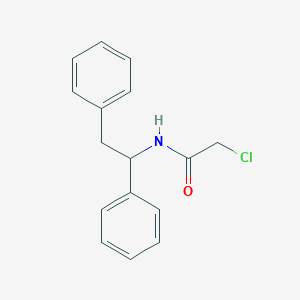 molecular formula C16H16ClNO B1229090 2-chloro-N-(1,2-diphenylethyl)acetamide CAS No. 39787-95-6
