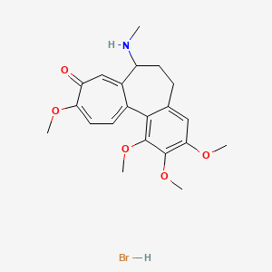 molecular formula C21H26BrNO5 B12290925 1,2,3,10-tetramethoxy-7-(methylamino)-6,7-dihydro-5H-benzo[a]heptalen-9-one;hydrobromide 