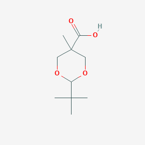 molecular formula C10H18O4 B12290943 2-Tert-butyl-5-methyl-1,3-dioxane-5-carboxylic acid 