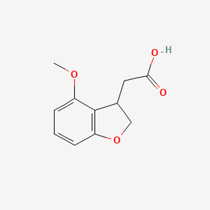 molecular formula C11H12O4 B12290977 4-Methoxy-2,3-dihydrobenzofuran-3-acetic Acid 