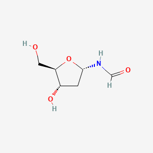 molecular formula C6H11NO4 B1229099 2-Deoxyribosylformylamine CAS No. 57609-73-1