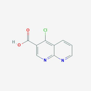 molecular formula C9H5ClN2O2 B12291002 4-Chloro-1,8-naphthyridine-3-carboxylic acid 