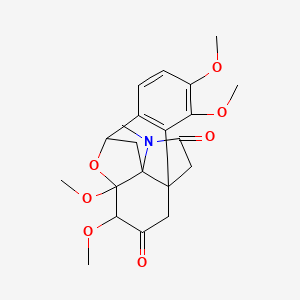 molecular formula C21H25NO7 B12291007 Oxoepistephamiersine 