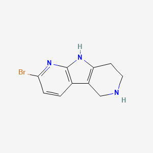 molecular formula C10H10BrN3 B12291023 11-bromo-4,8,10-triazatricyclo[7.4.0.02,7]trideca-1(9),2(7),10,12-tetraene 