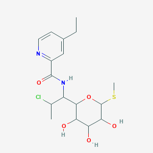 molecular formula C17H25ClN2O5S B12291161 N-[2-chloro-1-(3,4,5-trihydroxy-6-methylsulfanyloxan-2-yl)propyl]-4-ethylpyridine-2-carboxamide 