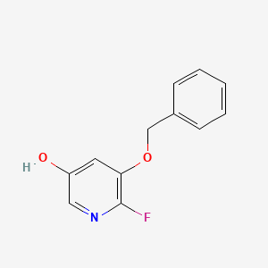 molecular formula C12H10FNO2 B12291174 5-(Benzyloxy)-6-fluoropyridin-3-ol CAS No. 1428532-88-0