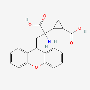 2-[1-amino-1-carboxy-2-(9H-xanthen-9-yl)ethyl]cyclopropane-1-carboxylic acid