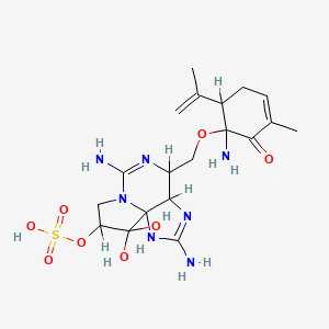molecular formula C19H29N7O8S B12291207 11-Hydroxysaxitoxin sulfate CAS No. 68107-90-4