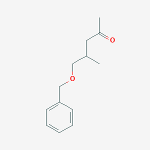 molecular formula C13H18O2 B12291230 5-(Benzyloxy)-4-methyl-2-pentanone 