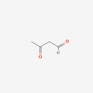 molecular formula C4H6O2 B1229124 Acetoacetaldehyde CAS No. 625-34-3