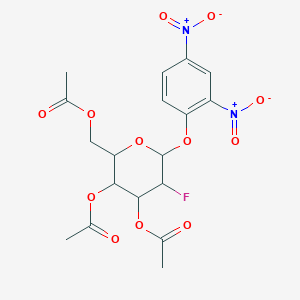molecular formula C18H19FN2O12 B12291241 2,4-Dinitrophenyl 2-Deoxy-2-fluoro-beta-D-galactoside 3,4,6-Triacetate 