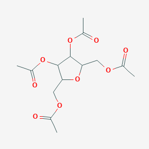 molecular formula C14H20O9 B12291287 Tetraacetyl 2,5-anhydro-D-mannitol 