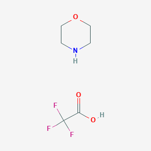 molecular formula C6H10F3NO3 B12291303 Morpholine, trifluoroacetate CAS No. 61330-38-9