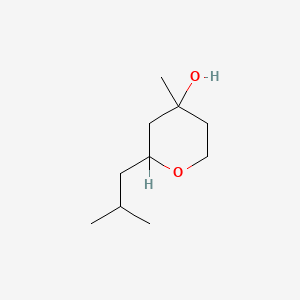 molecular formula C10H20O2 B1229131 2H-吡喃-4-醇，四氢-4-甲基-2-(2-甲基丙基)- CAS No. 63500-71-0