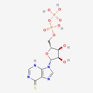 molecular formula C10H14N4O10P2S B1229139 6-巯基嘌呤核苷酸5'-二磷酸 CAS No. 805-63-0