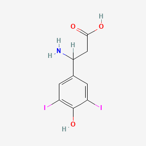 molecular formula C9H9I2NO3 B1229141 Betazine CAS No. 3734-24-5