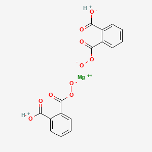 molecular formula C16H10MgO10 B1229142 Magnesium;hydron;2-oxidooxycarbonylbenzoate CAS No. 78948-87-5