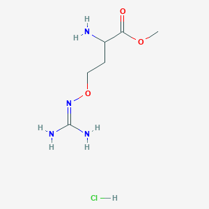 molecular formula C6H15ClN4O3 B12291432 Methyl (S)-2-Amino-4-(guanidinooxy)butanoate Hydrochloride 