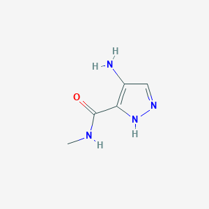 molecular formula C5H8N4O B12291436 4-Amino-N-methyl-1H-pyrazole-3-carboxamide CAS No. 906087-50-1