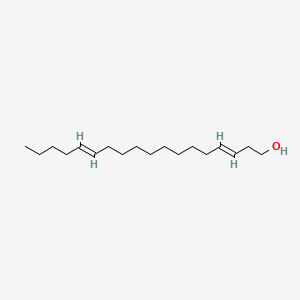 molecular formula C18H34O B12291463 E,E-3,13-Octadecadien-1-ol 