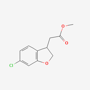 molecular formula C11H11ClO3 B12291495 Methyl 6-Chloro-2,3-dihydrobenzofuran-3-acetate 
