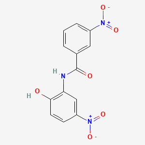 molecular formula C13H9N3O6 B1229151 N-(2-hydroxy-5-nitrophenyl)-3-nitrobenzamide 