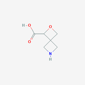 molecular formula C6H9NO3 B12291549 2-Oxa-6-azaspiro[3.3]heptane-3-carboxylic acid 