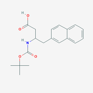 molecular formula C19H23NO4 B12291555 3-(Boc-amino)-4-(2-naphthyl)butyric Acid 