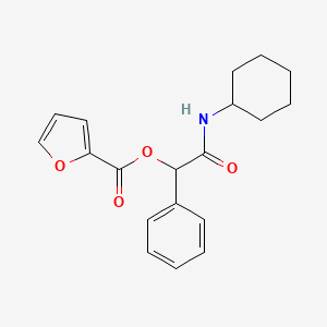 molecular formula C19H21NO4 B1229161 2-Furancarboxylic acid [2-(cyclohexylamino)-2-oxo-1-phenylethyl] ester 