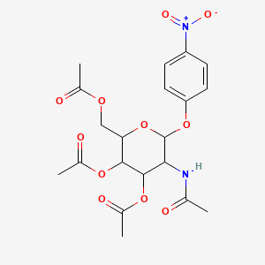 molecular formula C20H24N2O11 B12291626 4-Nitrophenyl 2-(acetylamino)-2-deoxy-alpha-D-galactopyranoside 3,4,6-triacetate 