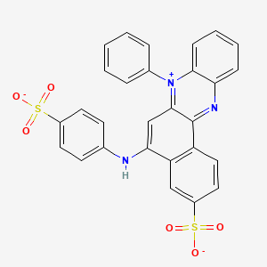 molecular formula C28H18N3O6S2- B1229164 azocarmine G(1-) 